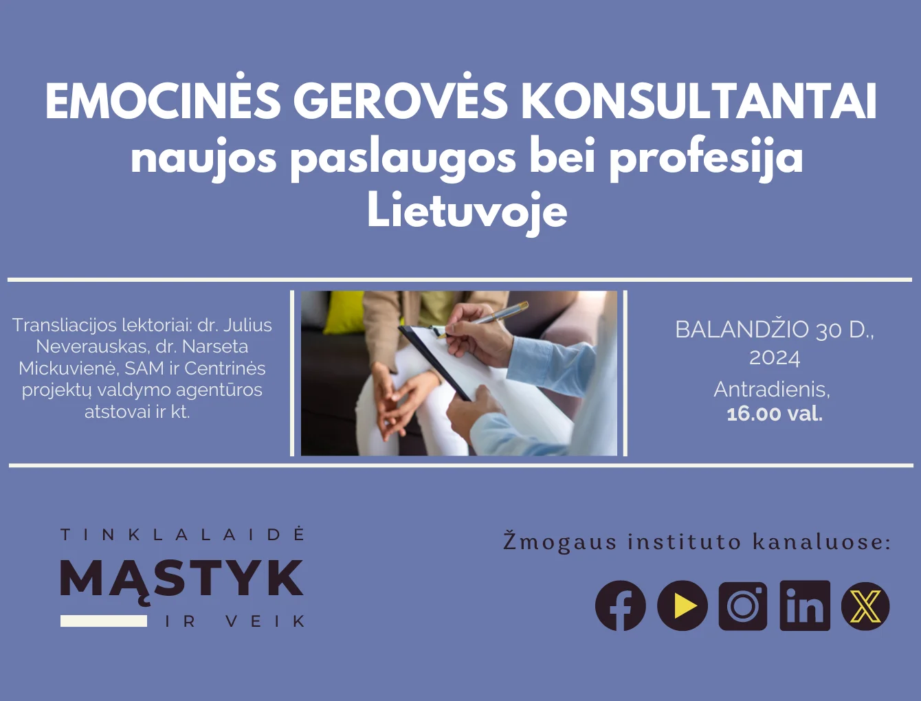 Emocinės gerovės konsultantai – naujos paslaugos ir profesija Lietuvoje