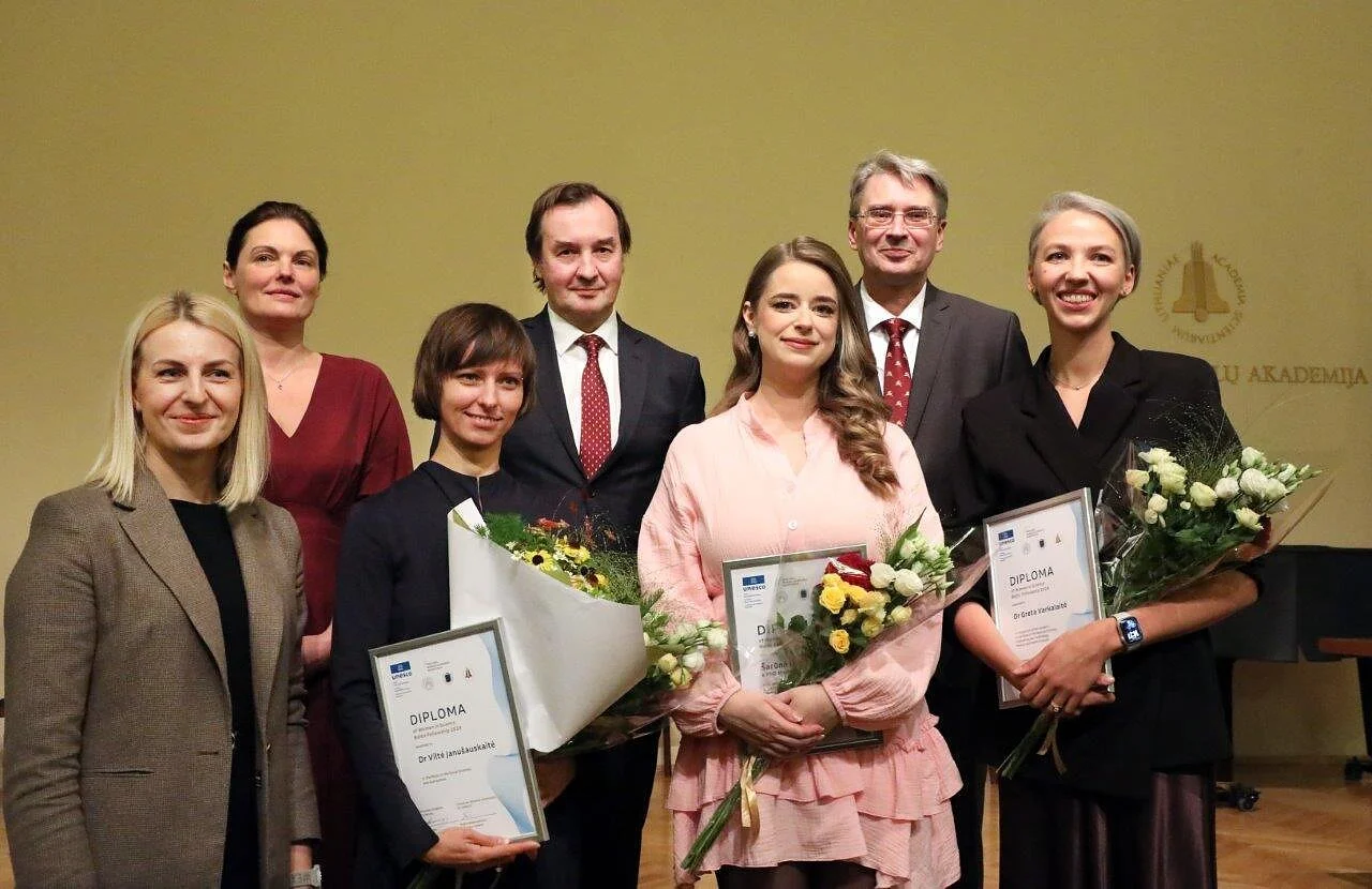 Trys tyrėjos iš Lietuvos tapo Baltijos šalių konkurso „Moterims moksle“ laureatėmis, tarp jų – ir LSMU mokslininkė