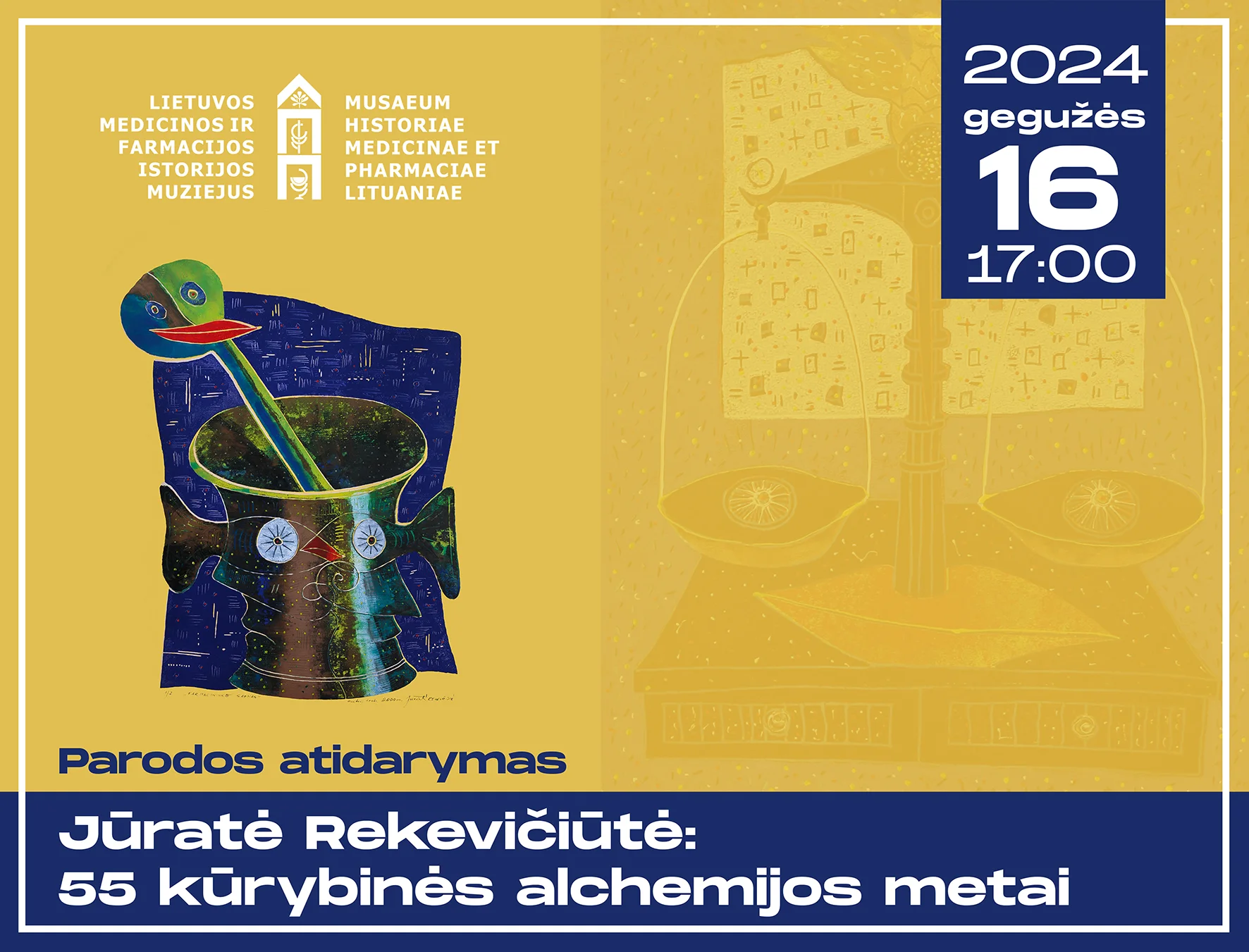 Parodos ,,Jūratė Rekevičiūtė: 55 kūrybinės alchemijos metai” atidarymas