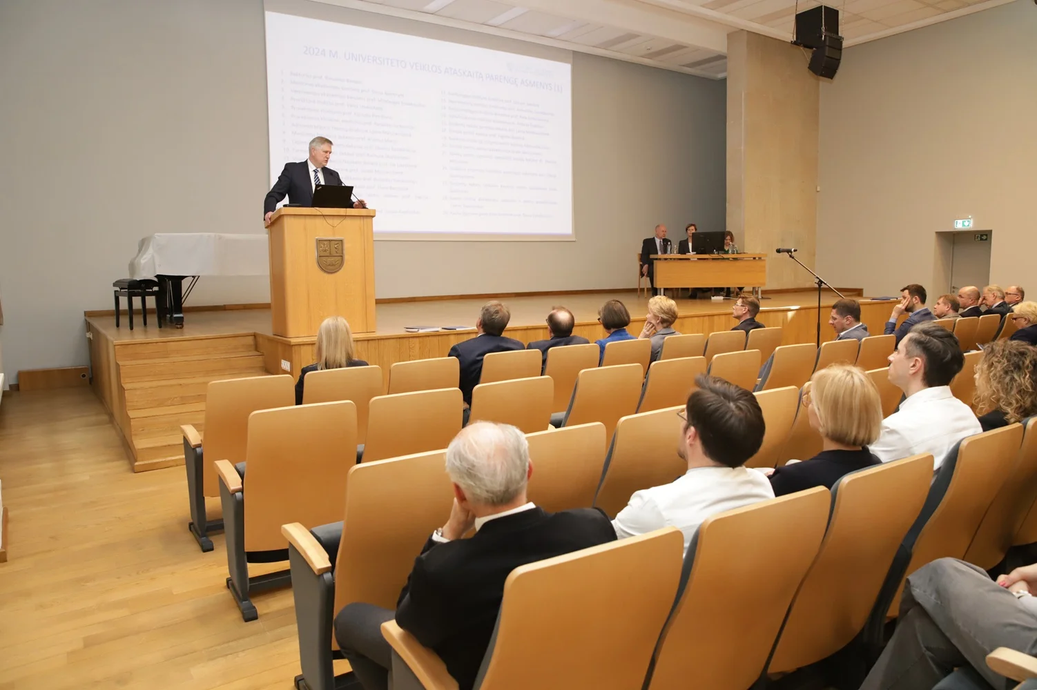 LSMU bendruomenei pristatyta 2024 m. veiklos ataskaita: svarūs rezultatai, stipri perspektyva