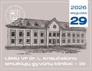 Dr. L. Kriaučeliūno smulkiųjų gyvūnų klinikos 30-mečio minėjimas