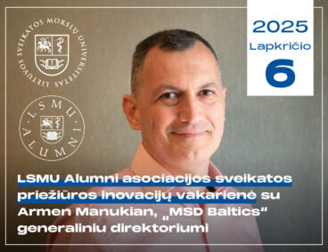 LSMU Alumni asociacijos sveikatos priežiūros inovacijų vakarienė