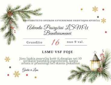 Advento pusryčiai LSMU bendruomenei