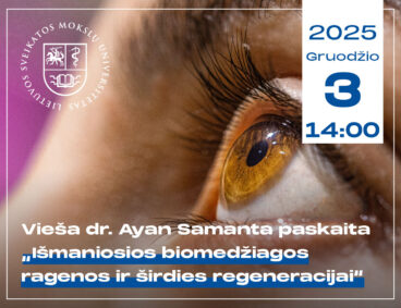 Dr. Ayan Samanta vieša paskaita