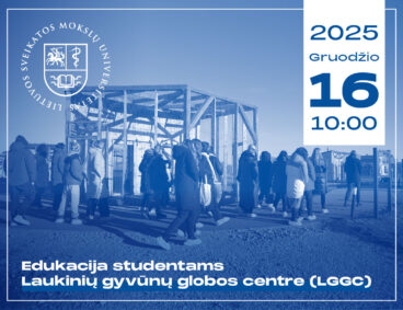 Edukacija studentams Laukinių gyvūnų globos centre