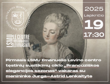 Prancūziškos elegancijos sezonas Emanuelio Levino centre