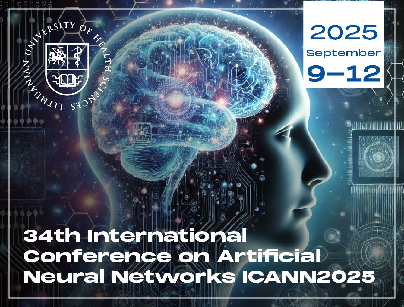 34th International Conference on Artificial Neural Networks ICANN2025